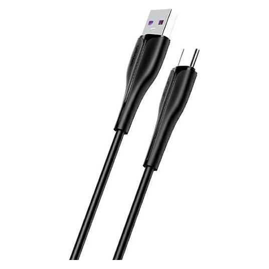 Usams Kabel U38 USB-C 5A Fast Charge for OPPO/HUAWEI 1m czarny/black SJ376USB01 (US-SJ376) (1 m) (6958444982984)