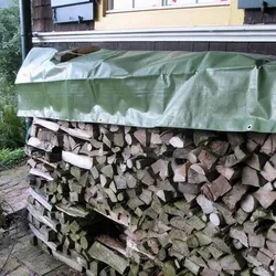 Noor Holz-Abdeckplane aus PP/PE-Gewebe 90g/m2 1,5x6m