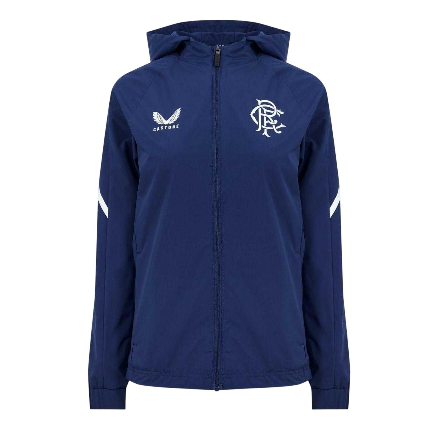 Castore Heren Rangers FC Jacket (Marineblauw)