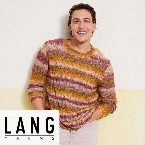 Strickanleitung – Herrenpullover "Pius" aus Lang Yarns Linello