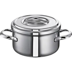 Schulte-Ufer Edelstahl Bratentopf Romana, Pfanne + Kochtopf, Silber