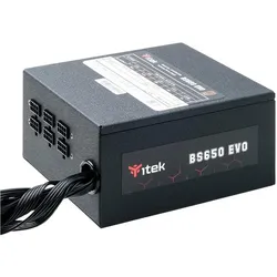 Itek Alimentation ATX compatible BS650 Evo - 650W (650 W), PC Netzteil, Schwarz