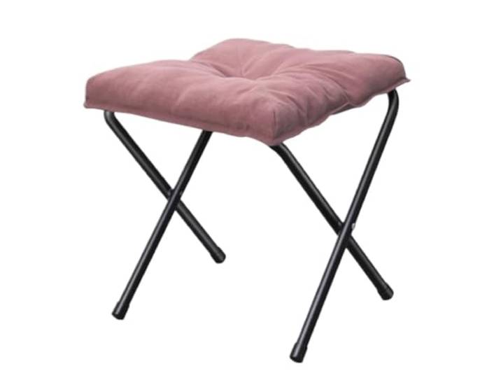 DANNMPX Sitzhocker Wohnzimmer Moderne Faltbare Fußstütze, Faltbarer Lazy Sofa Hocker Zusätzliche Sitzplätze(Pink)