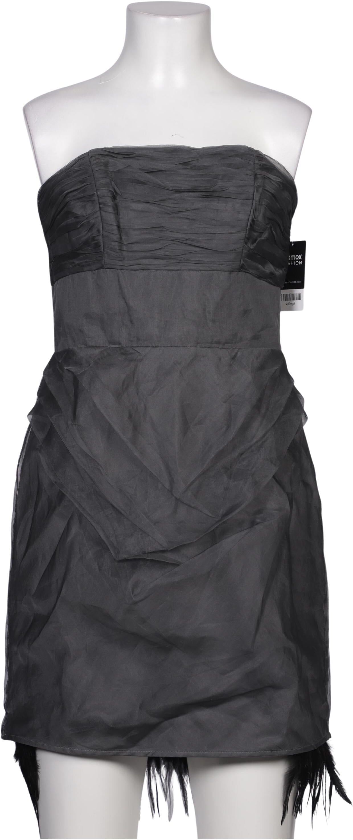 asos Damen Kleid, Grau, Gr. M (UK 10), Seide / Synthetik - Second Hand