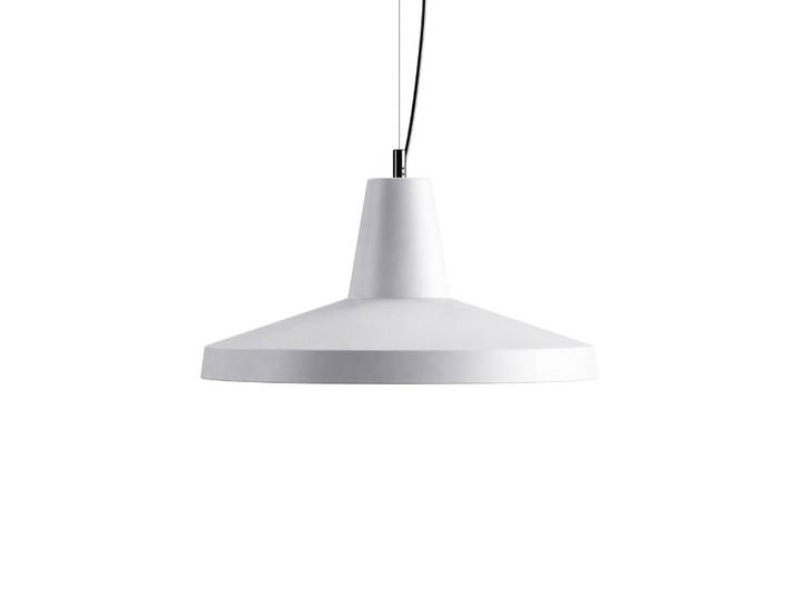 Karman Designer Hängelampe Gangster, dimmbar, weiß / opal, für Wohn- / Esszimmer, Keramik, Design, Pendelleuchte