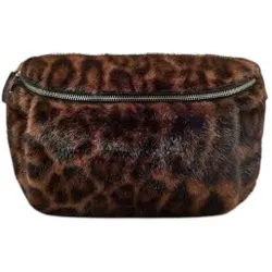 Bellerose für Damen. BW262825 F2625 Bauchtasche Joswel braun (OSFA), Lässig, Tierdruck, Polyester