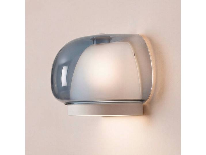 EGLO Wandlampe Belomontejo, blau, für Wohn- / Esszimmer, Glas, Junges Wohnen, Wandleuchte, Wandlampe Innen