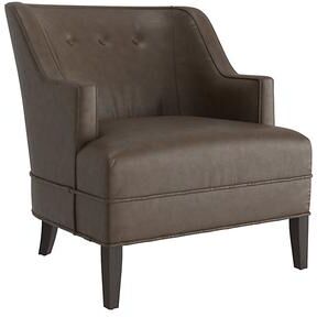 Midtown Leather Chair - Taupe Leather, Taupe Fossil - Ballard Designs