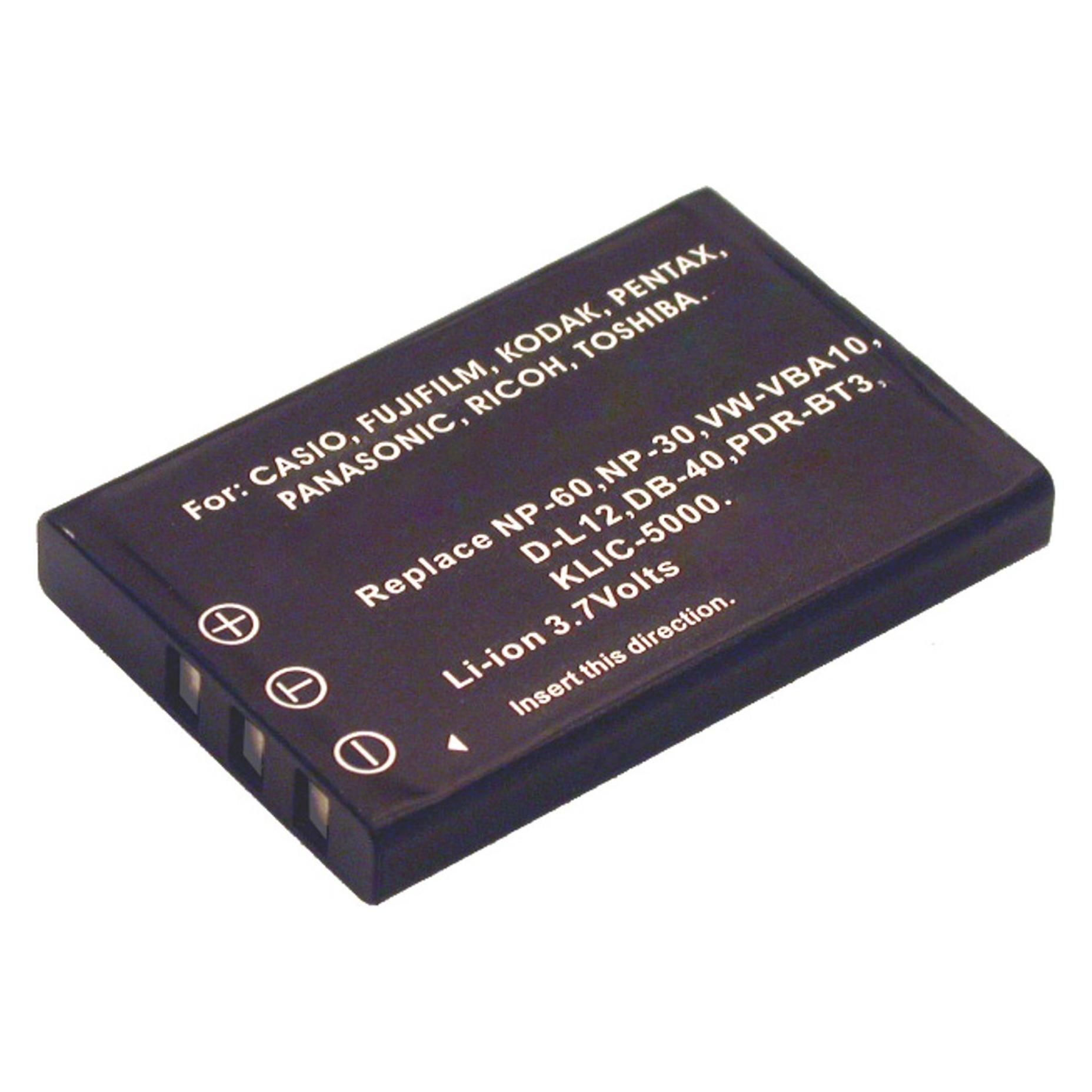 2-Power Digital Camera Battery 3.7V 1000mAh (Kamera Akku) (DBI9583A)