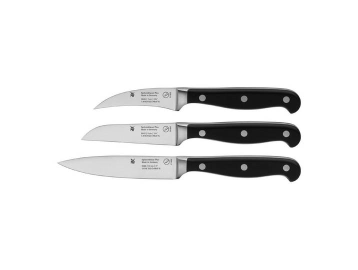 WMF Messer-Set Spitzenklasse Plus (Set, 3-tlg., Gemüsemesser, Schälmesser, Zubereitungsmesser), Obst- und Gemüseset, Made in Germany