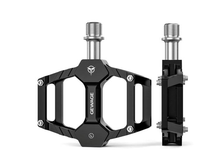 Fahrradpedale Set Schwarz, Metall, 8x1.5x9.8 cm, Freizeit & Co, Sport & Fitness, Fahrräder, Fahrradzubehör
