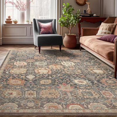Well Woven Apollo Serapi Vienna Medallon Vintage Flat-Weave Area Rug