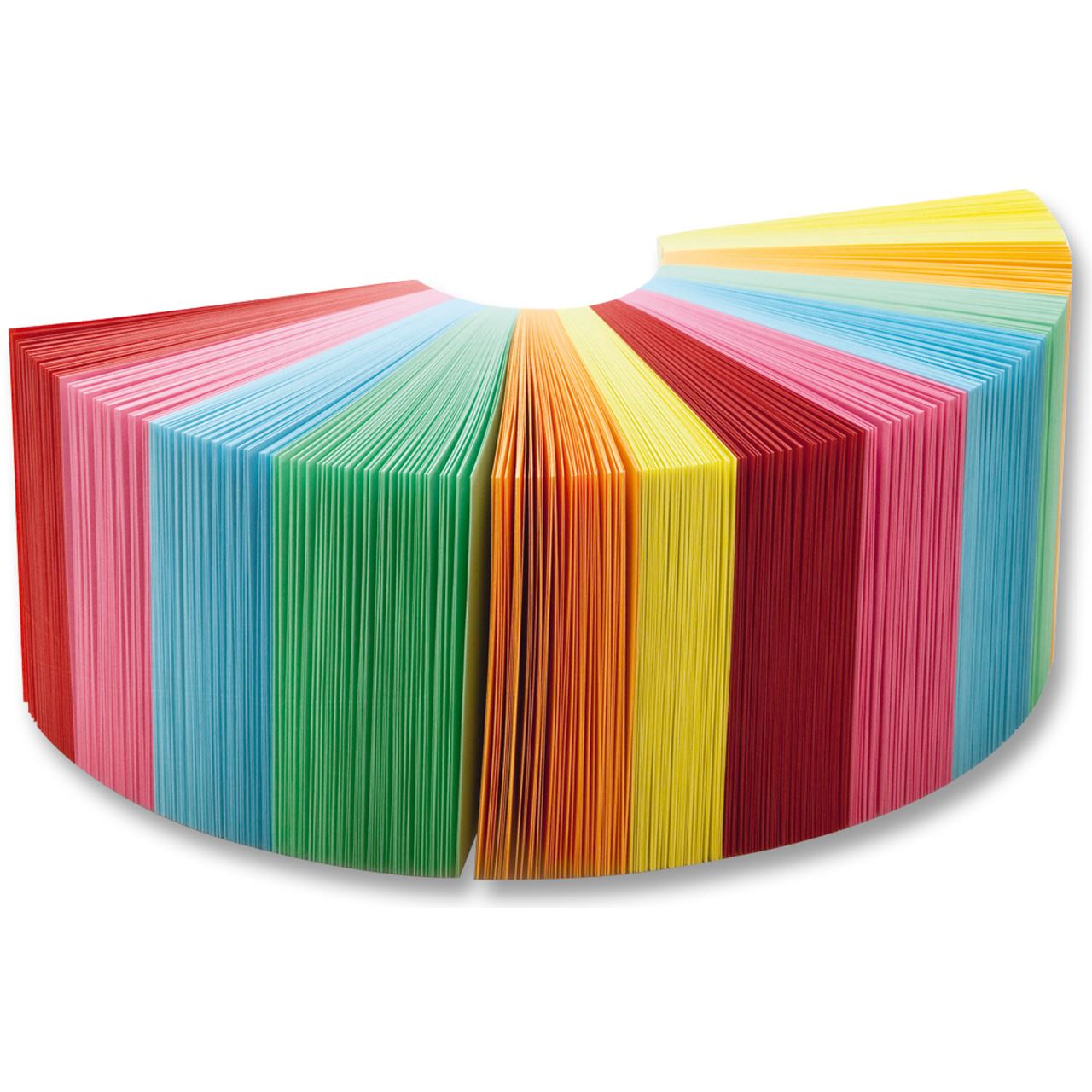 Folia Zettelklotz / Notizklotz, 90 x 90 x 90 mm, farbig