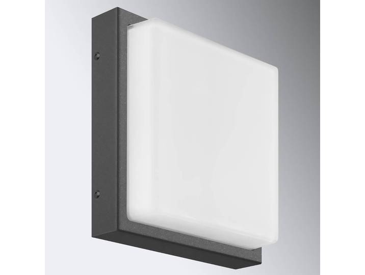 LCD Aussenwandleuchte Ernest, dimmbar, schwarz, Aluminium, Modern, Wandleuchte außen