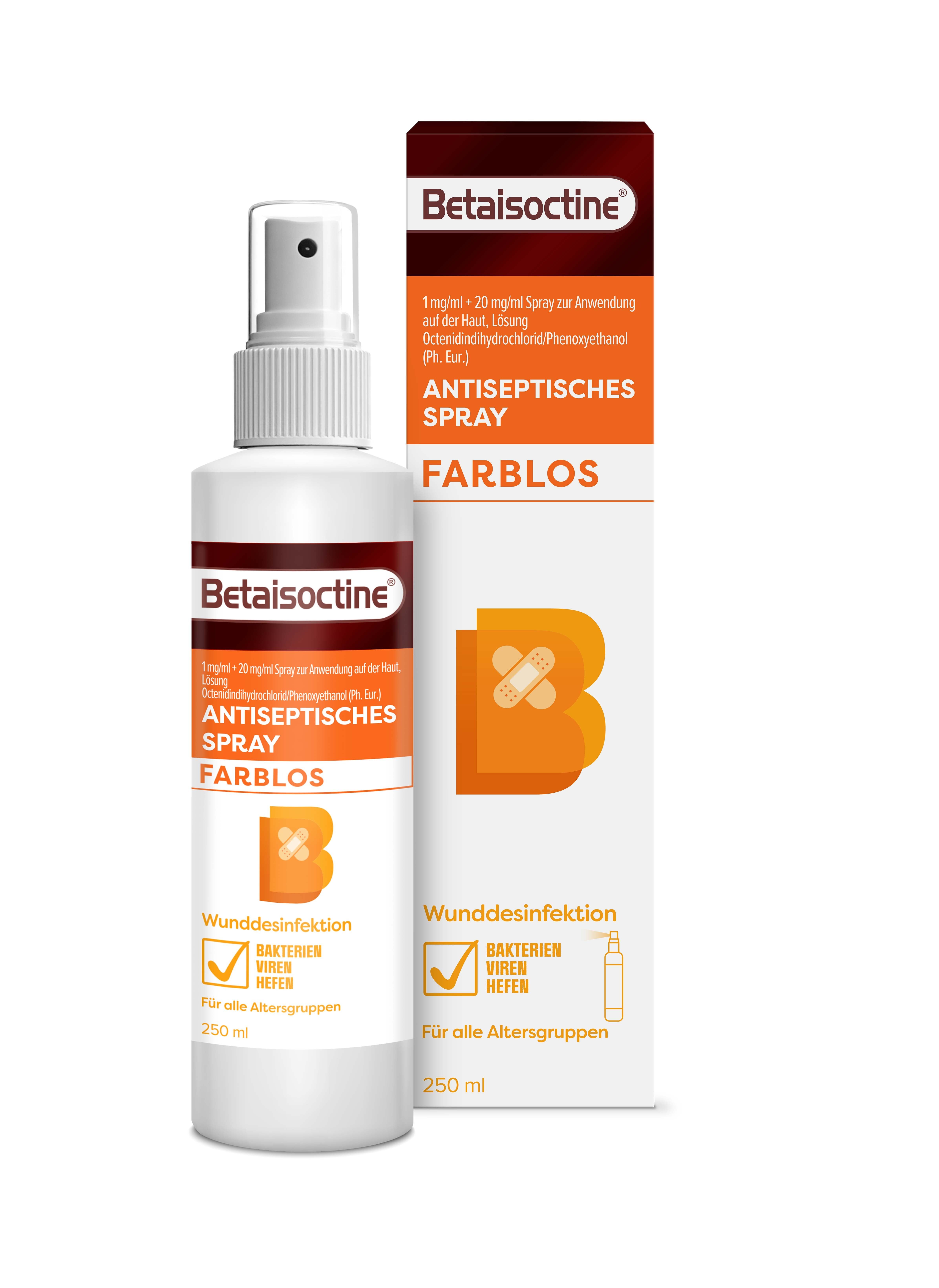 Betaisoctine 1 mg/ml + 20 Spray z.Anw.a.d.H. 250 ml