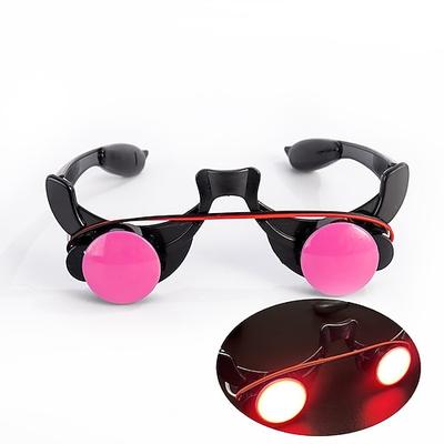 Leuchtende rote Augenbrille gruselig Grim Reaper Cosplay Halloween Kostümzubehör Leuchtende Brille Brillen Rave Partygeschenke Weihnachtsgeschenk