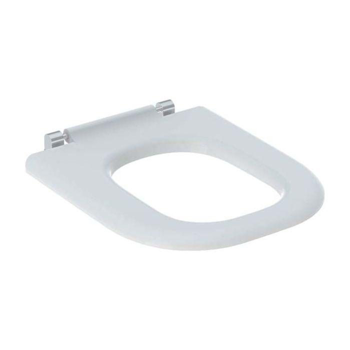Geberit Renova Comfort WC-Sitzring 572840000 weiß, barrierefrei, eckig, Befestigung von unten