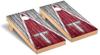 Skip's Garage Troy Trojans Triangle Cornhole Board Set