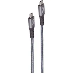 Shiverpeaks SHVP BS13-68150 USB 4.0 Kabel C-Stecker> C-Stecker 40 Gbit/s 240W 1.5 (1.50 m, USB 4, 240 W), USB Kabel
