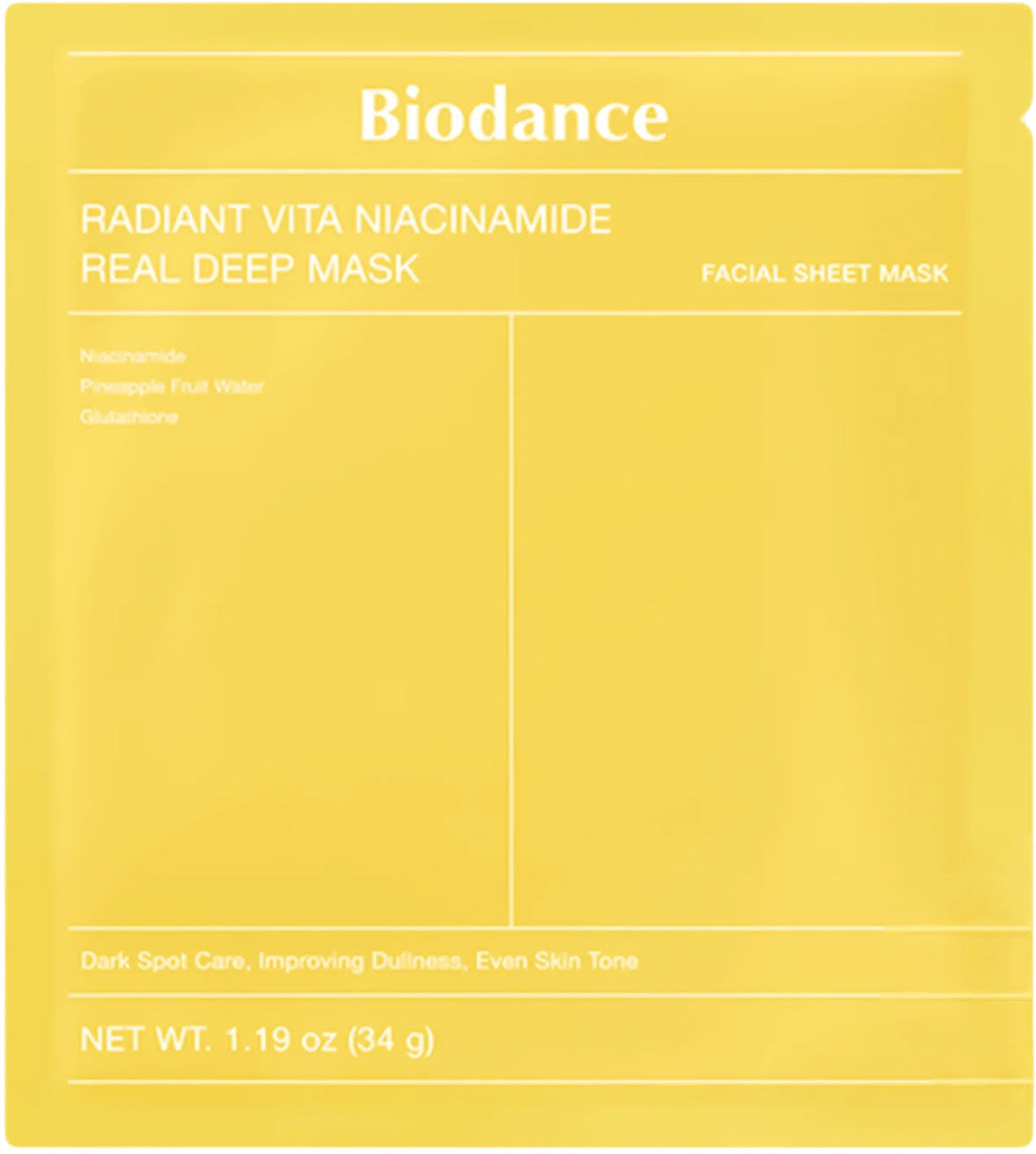 BIODANCE Radiant Vita Niacinamide Real Deep Mask