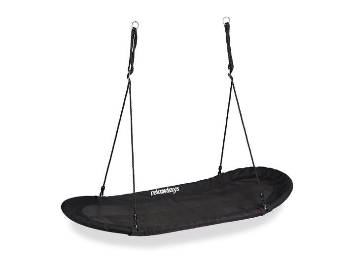 Nestschaukel XXL schwarz Schwarz