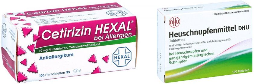 Heuschnupfenmittel DHU Tabletten - Cetirizin HEXAL