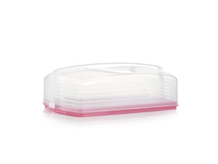 Tupperware - Rechteckiger Ständer für Kuchen und Cupcakes, Kapazität für 18 Cupcakes