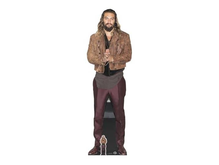 STAR CUTOUTS Ltd CS744 Jason Momoa Silhouette en Carton Grandeur Nature avec Mini découpe de Table Gratuite