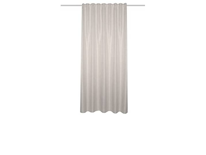 HOMEbasics 085980-1101 - KOMBIBANDSCHAL Oxford - Uni - Dekostoff Leinenstruktur Natur - 175 x 135 cm