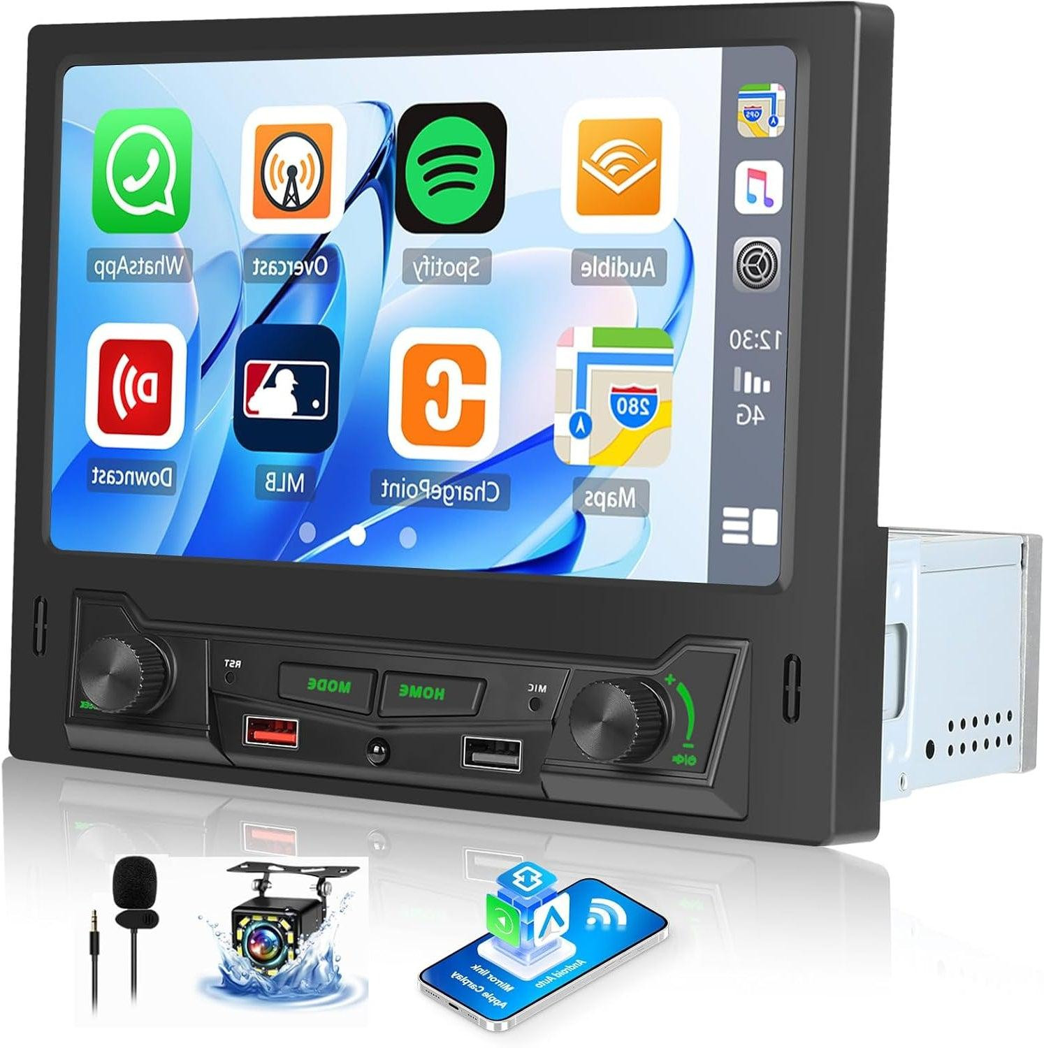 Selius 1DIN Autoradio met Touchscreen en Bluetooth Multimedia Speler