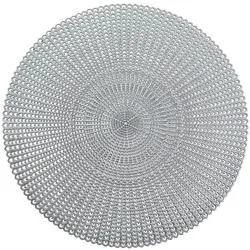 Zeller Platzset »Cut out« Ø 41 cm 6 Stück silber
