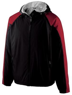 Holloway 229111 Homefield Jacket in Black/Scarlet size Medium   Polyester