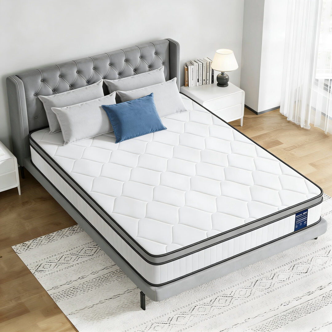 BedStory 14cm Medium Firm Hybrid Mattress With Motion Isolation Pocket Springs Small Double (4')