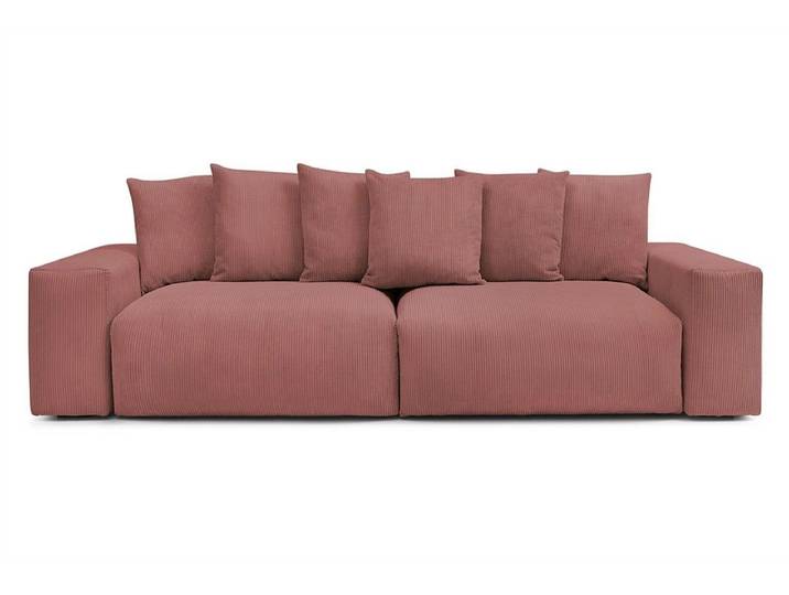 Sofa BOBOCHIC VOLTAIRE Cord-Stoff rosa