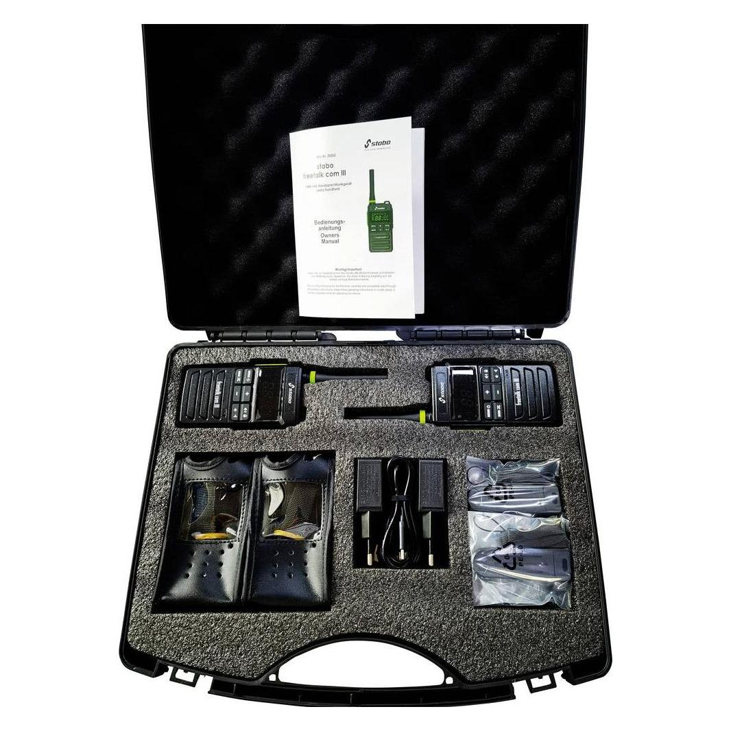 Stabo freetalk com III Funkkoffer 20263 PMR-Handfunkgerät 2er Set (20263)