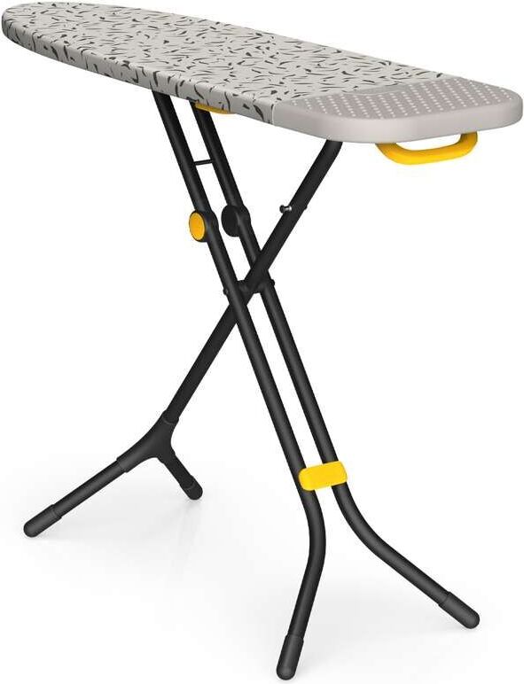 Joseph Joseph Glide Plus Bügelbrett de Easy-Store mit Ständer de Bügeleisen de Silikon Versenkbares Bügeleisen - Ecru Scatter, Kompakt und einstellbar, DripShield Technologie.