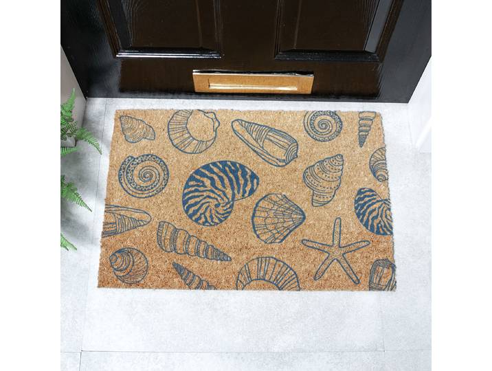 Fußmatte 6040-SHELLS 40 x 1 x 60cm Braun