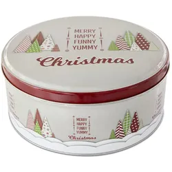 Städter Gebäckdose Yummy Christmas  Rund weißblech Bunt 16 cm