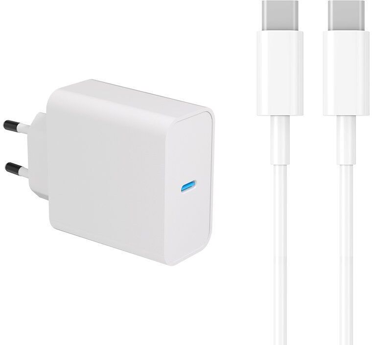 Ładowarka do laptopa (65 W) i kabel (USB-C, 2 m)   biały - Refurbished