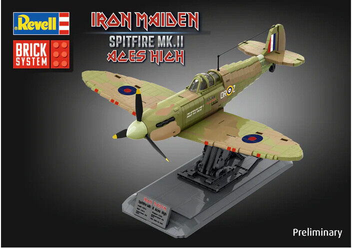 Maquette Brick System 2802 pcs Iron Maiden Spitfire MK.II Aces High Echelle 1:18 - Revell