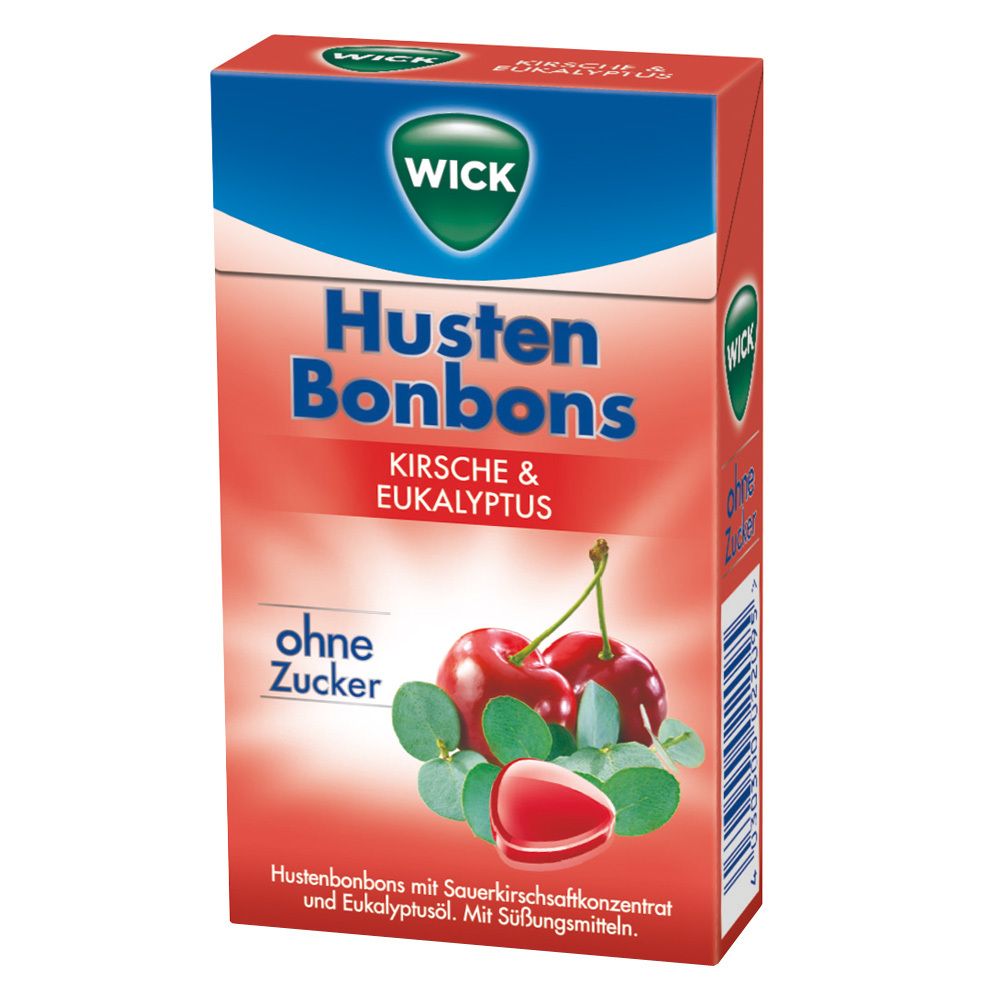 Wick Wildkirsche & Eukalyptus Bonb.o.Zucker Clickb 46 g Bonbons