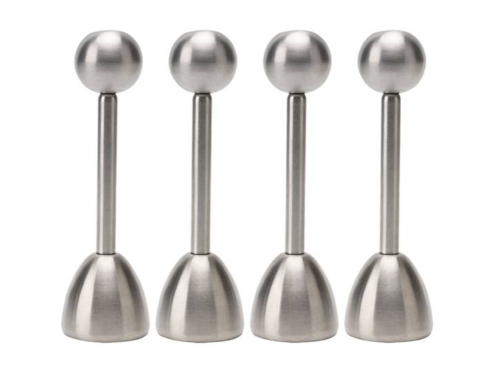 4er-Set Eierköpfer aus Edelstahl, Eieröffner