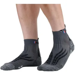 Monnet, Unisex, Sportsocken, Run Elite - Laufsocken (43 - 44), Grau, Schwarz