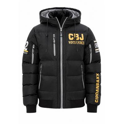 Winterjacke CIPO & BAXX "Winterjacke CM233", Herren, Gr. XL, schwarz, regular fit, Jacken Winterjacke