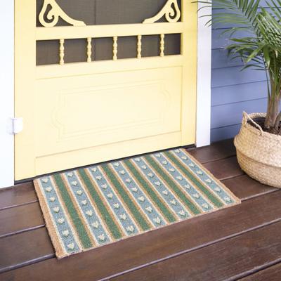 "Balta Rugs Floral Stripe Classic 18"" x 30"" Doormat - 18"" x 30"""