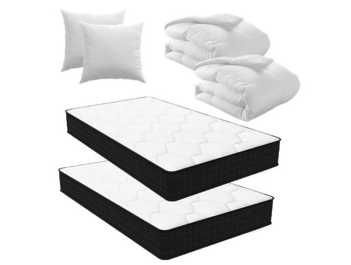 Lot de 2 Matelas 90x200 Sleivant Pack Matelas Matelas 1 Personne 16cm Épaisseur