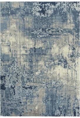 Alora Decor Radiant Abstract Distressed Wool Blend Rug