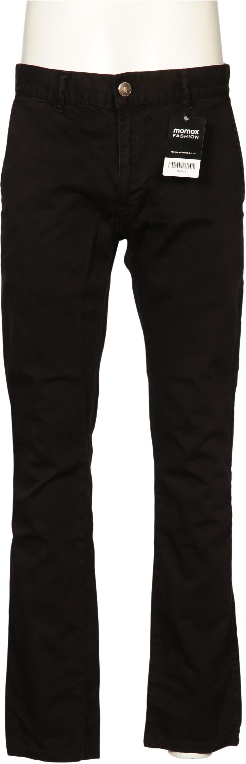 Cleptomanicx Herren Stoffhose, Schwarz, Gr. W31, Elasthan / Baumwolle - Second Hand