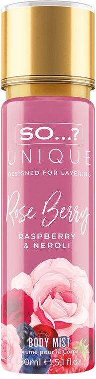 SO...? Unique Body Mist Rose Berry 150 ML