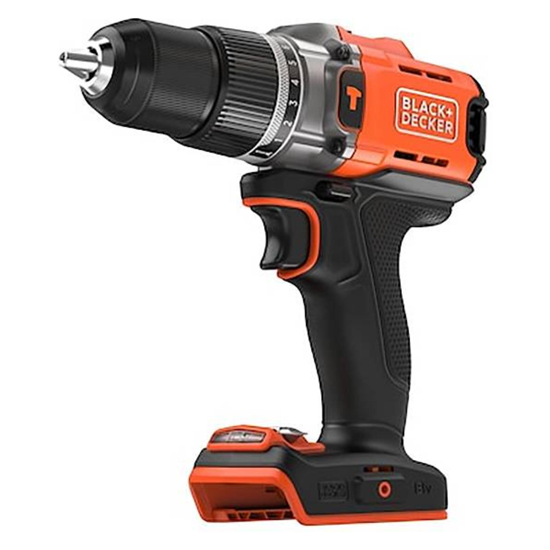 Black & Decker Black&Decker Akku-Schlagbohrschr. 18V, ohne Akku BCD383XN (Bohrmaschine, Schlagbohrschrauber) (BCD383XN-XJ)